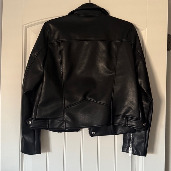 Blank NYC Black Vegan Leather Biker Jacket - Picture 4 of 4